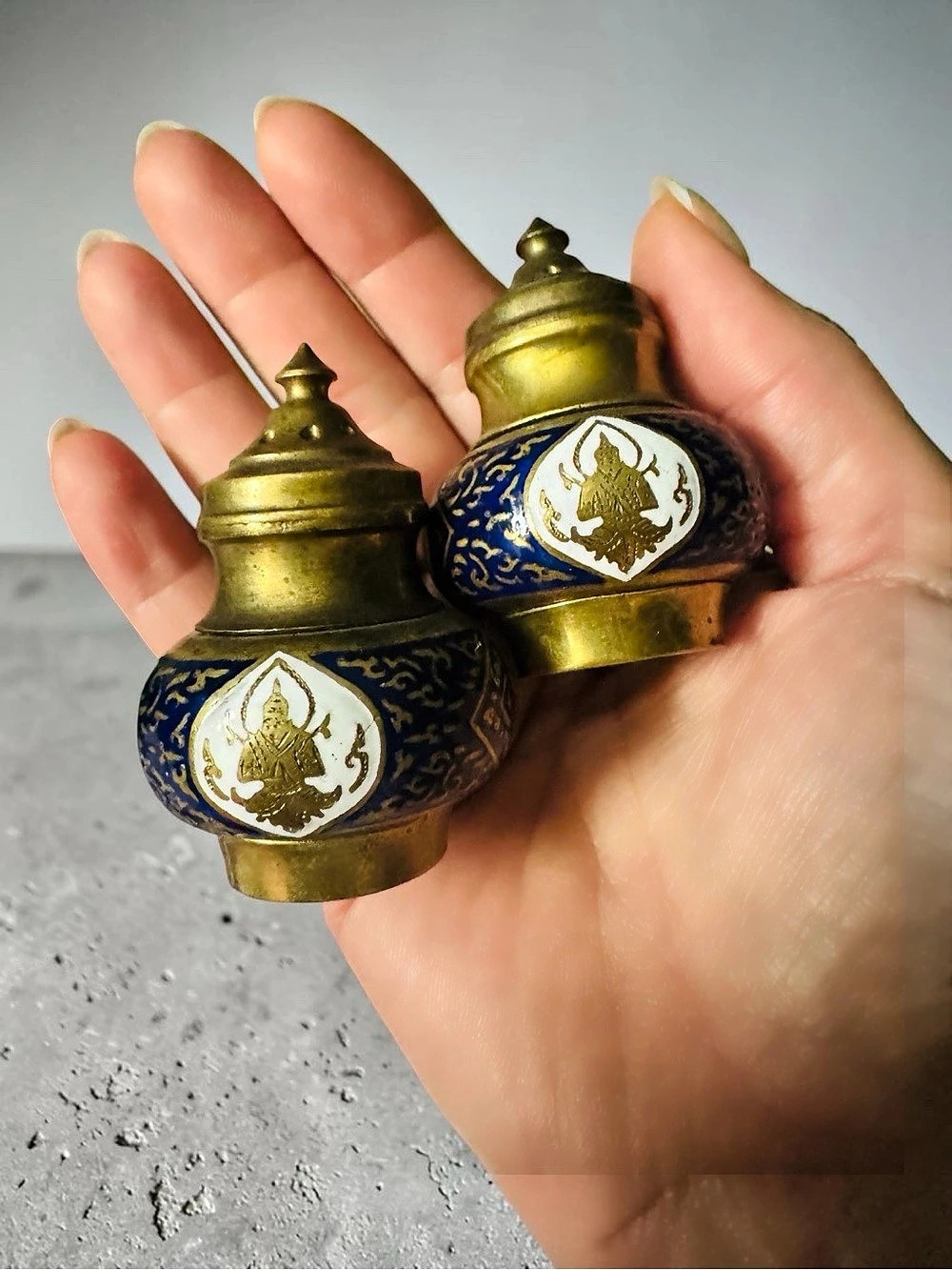 Vintage Salt & Pepper Set From Siam - Decorative Shaker Set